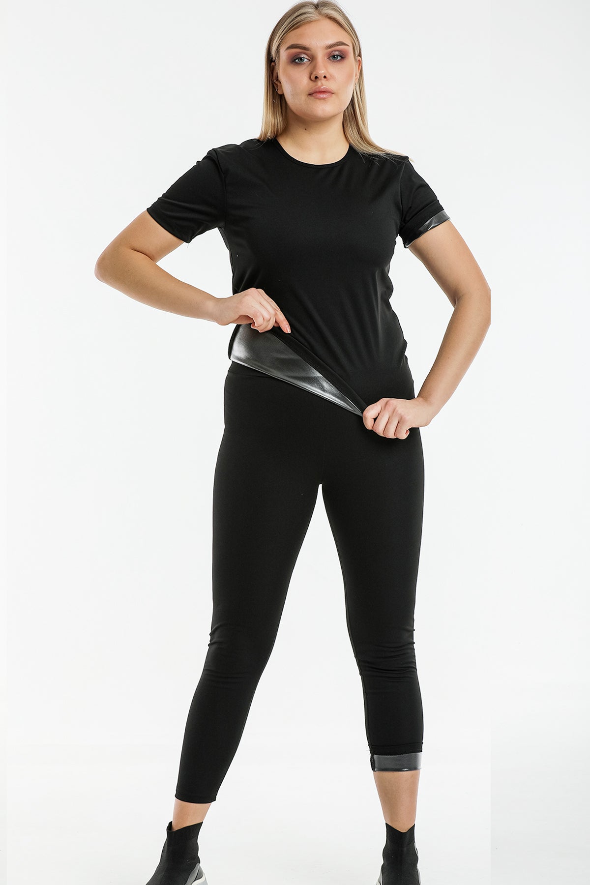 Termal Tişört Takım Bel Göbek Basen Eriten